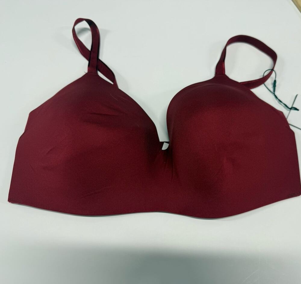 Knix WingWoman Contour Bra Red Size 6 = Size 32DD/E, 34DD/E, Adj. Straps